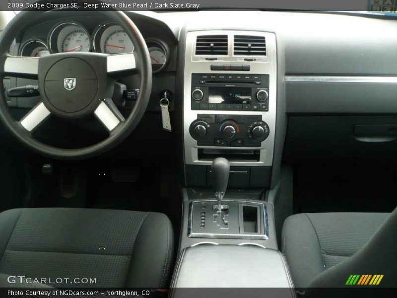 Deep Water Blue Pearl / Dark Slate Gray 2009 Dodge Charger SE