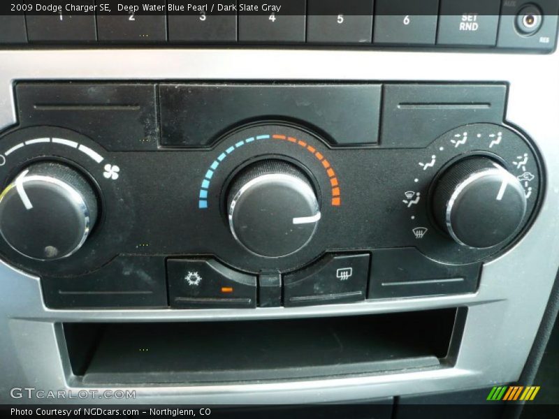Deep Water Blue Pearl / Dark Slate Gray 2009 Dodge Charger SE