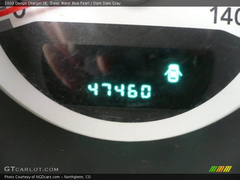 Deep Water Blue Pearl / Dark Slate Gray 2009 Dodge Charger SE