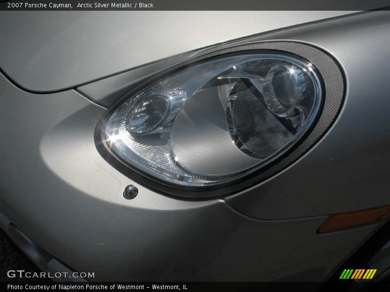 Arctic Silver Metallic / Black 2007 Porsche Cayman