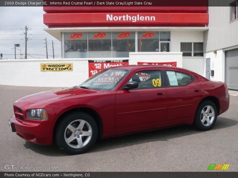Inferno Red Crystal Pearl / Dark Slate Gray/Light Slate Gray 2009 Dodge Charger SE