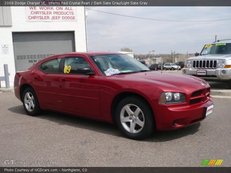 Inferno Red Crystal Pearl / Dark Slate Gray/Light Slate Gray 2009 Dodge Charger SE