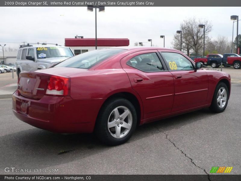 Inferno Red Crystal Pearl / Dark Slate Gray/Light Slate Gray 2009 Dodge Charger SE