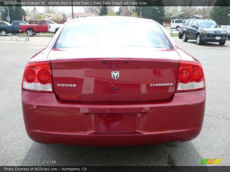 Inferno Red Crystal Pearl / Dark Slate Gray/Light Slate Gray 2009 Dodge Charger SE