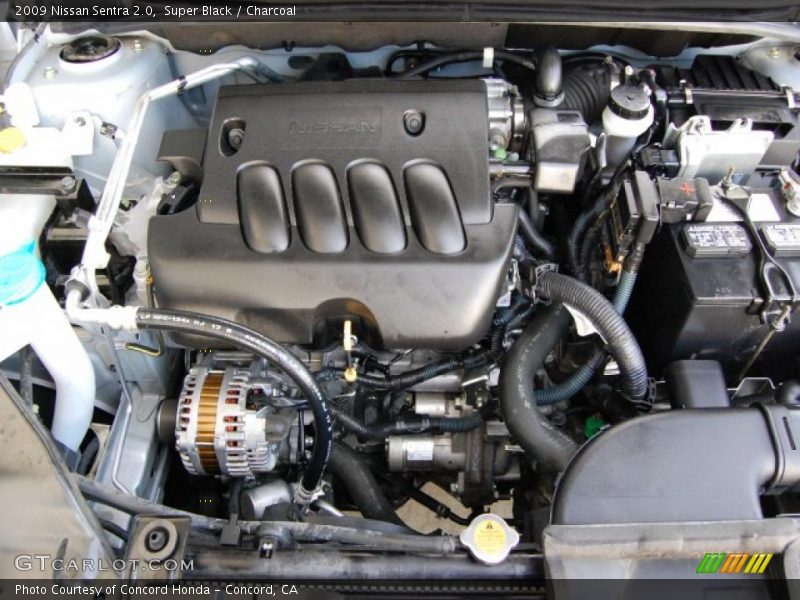 Super Black / Charcoal 2009 Nissan Sentra 2.0