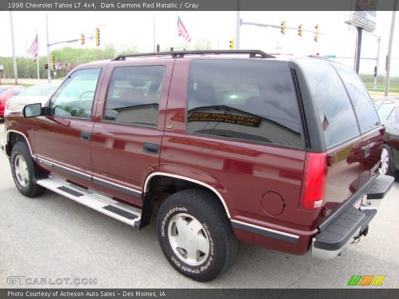 Dark Carmine Red Metallic / Gray 1998 Chevrolet Tahoe LT 4x4