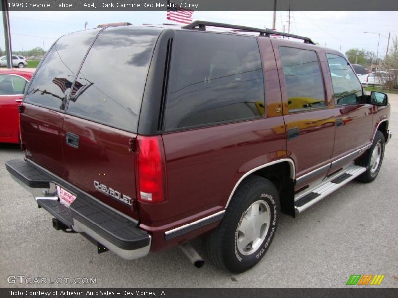 Dark Carmine Red Metallic / Gray 1998 Chevrolet Tahoe LT 4x4