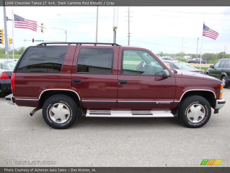 Dark Carmine Red Metallic / Gray 1998 Chevrolet Tahoe LT 4x4