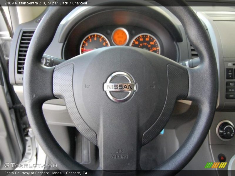 Super Black / Charcoal 2009 Nissan Sentra 2.0