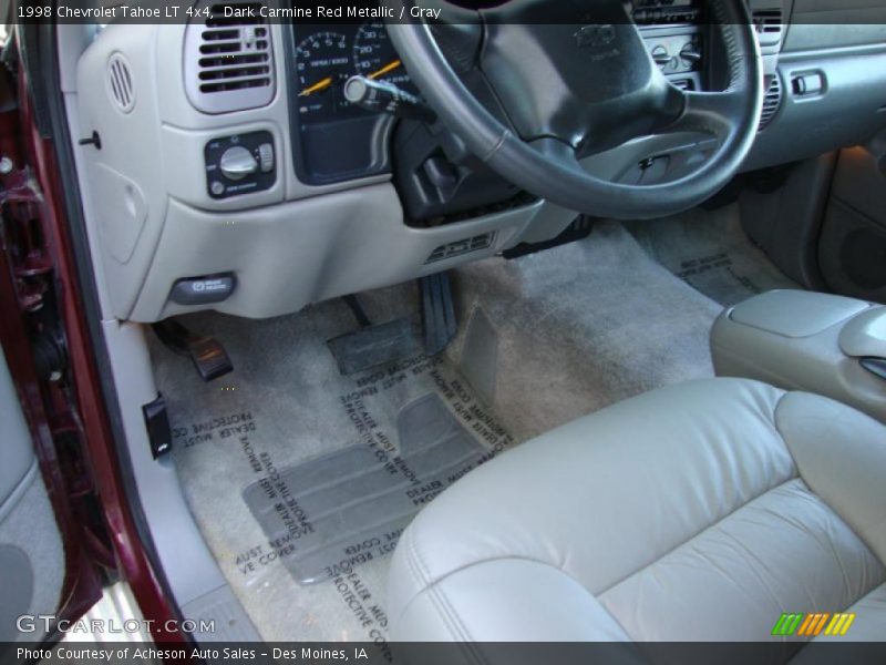 Dark Carmine Red Metallic / Gray 1998 Chevrolet Tahoe LT 4x4