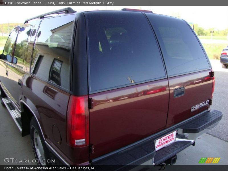 Dark Carmine Red Metallic / Gray 1998 Chevrolet Tahoe LT 4x4