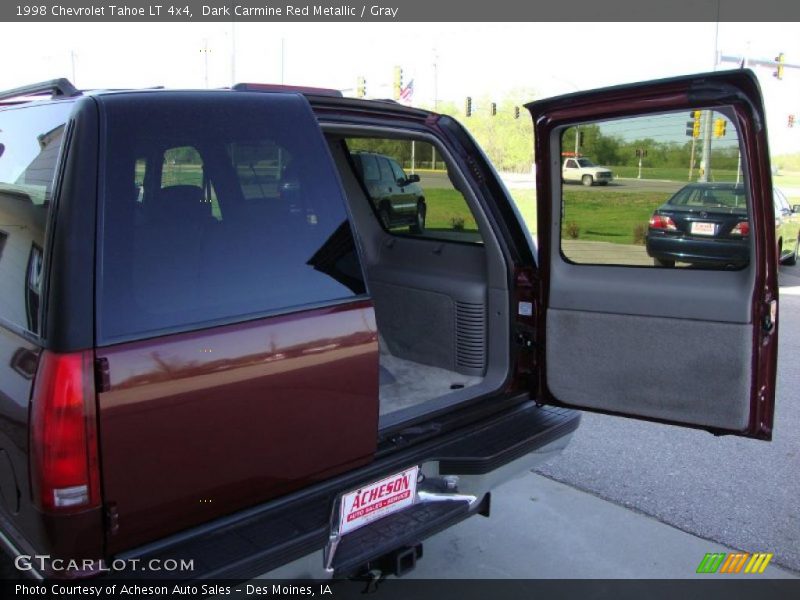 Dark Carmine Red Metallic / Gray 1998 Chevrolet Tahoe LT 4x4