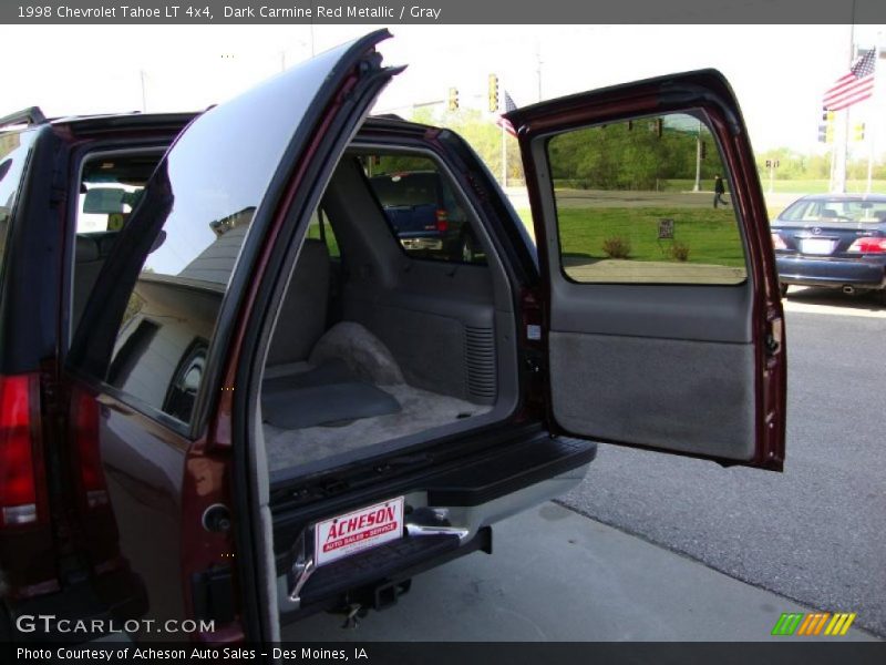 Dark Carmine Red Metallic / Gray 1998 Chevrolet Tahoe LT 4x4