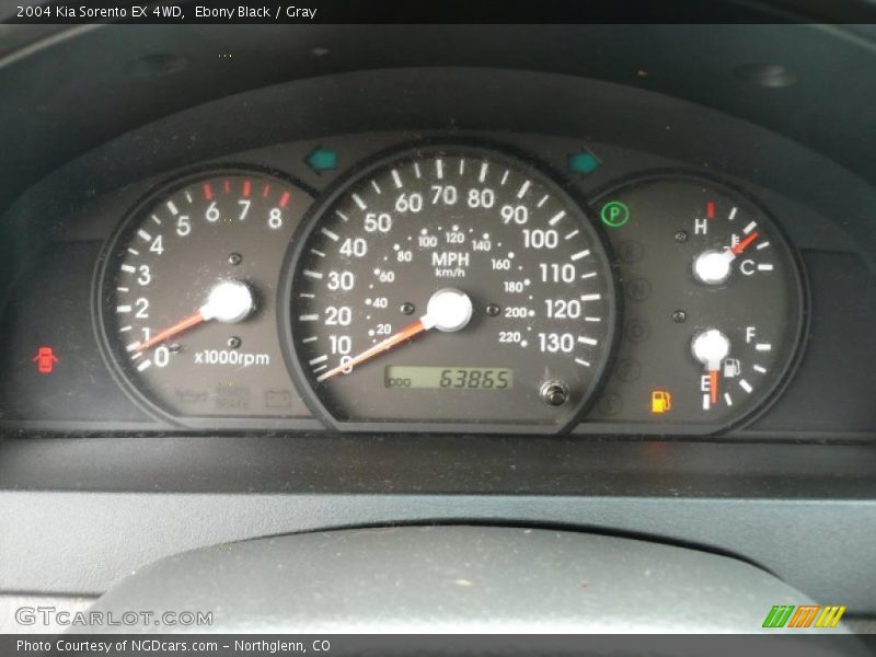 Ebony Black / Gray 2004 Kia Sorento EX 4WD
