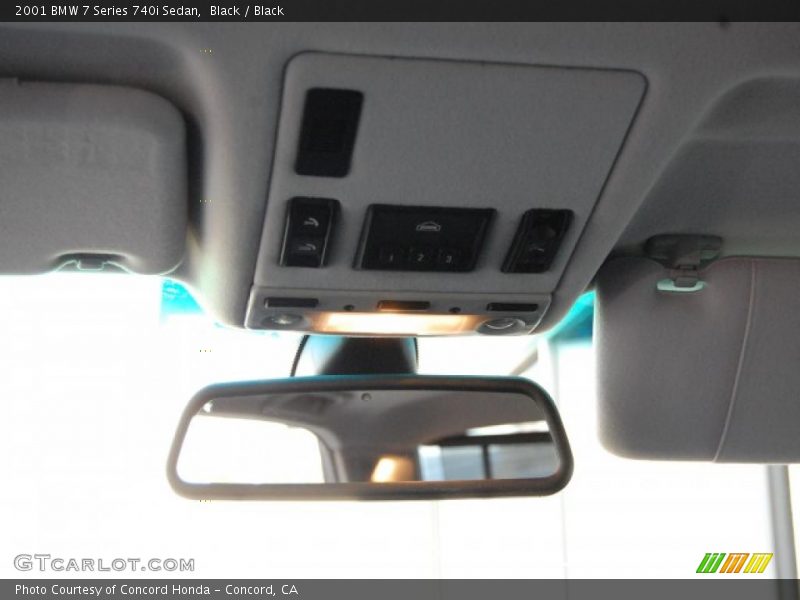 Black / Black 2001 BMW 7 Series 740i Sedan