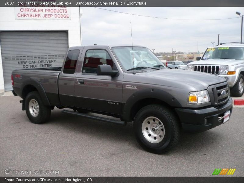 Dark Shadow Grey Metallic / Ebony/Blue 2007 Ford Ranger FX4 SuperCab 4x4