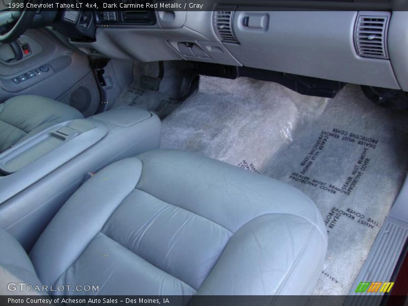 Dark Carmine Red Metallic / Gray 1998 Chevrolet Tahoe LT 4x4