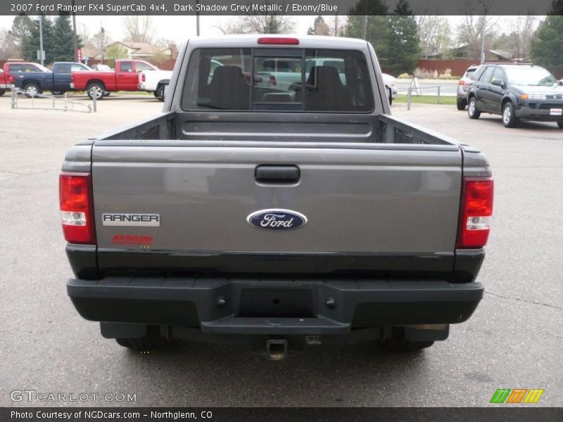 Dark Shadow Grey Metallic / Ebony/Blue 2007 Ford Ranger FX4 SuperCab 4x4