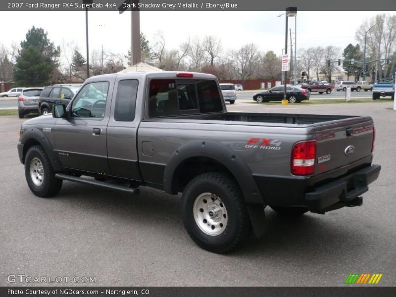 Dark Shadow Grey Metallic / Ebony/Blue 2007 Ford Ranger FX4 SuperCab 4x4
