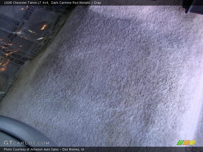 Dark Carmine Red Metallic / Gray 1998 Chevrolet Tahoe LT 4x4