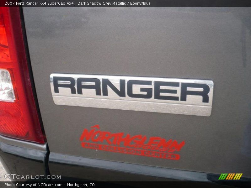 Dark Shadow Grey Metallic / Ebony/Blue 2007 Ford Ranger FX4 SuperCab 4x4