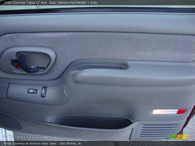 Dark Carmine Red Metallic / Gray 1998 Chevrolet Tahoe LT 4x4