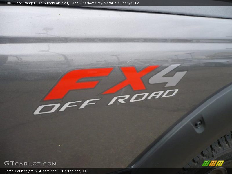 Dark Shadow Grey Metallic / Ebony/Blue 2007 Ford Ranger FX4 SuperCab 4x4
