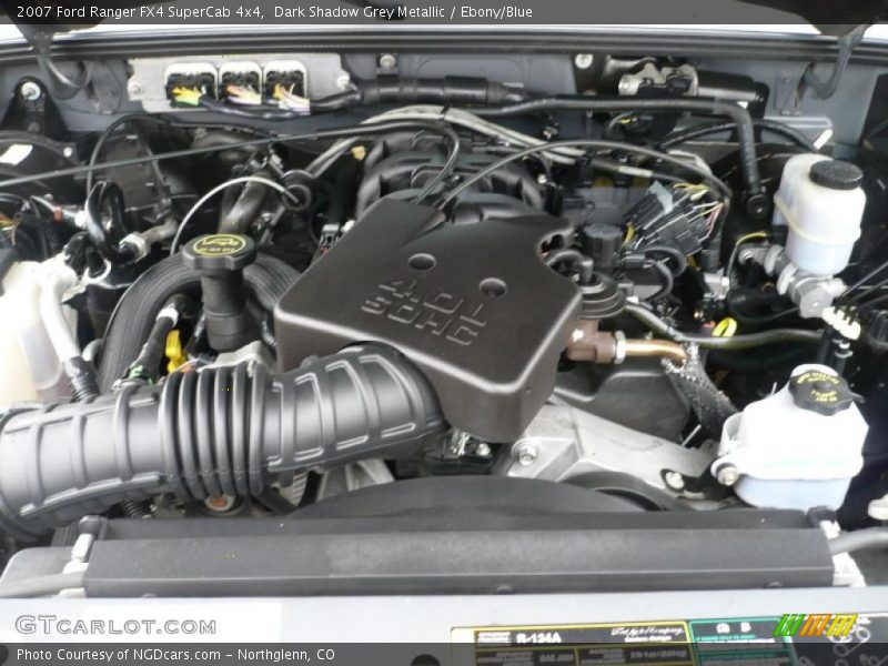 Dark Shadow Grey Metallic / Ebony/Blue 2007 Ford Ranger FX4 SuperCab 4x4