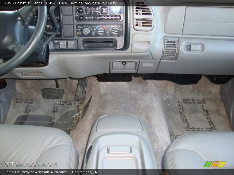 Dark Carmine Red Metallic / Gray 1998 Chevrolet Tahoe LT 4x4