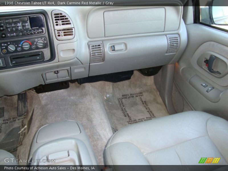 Dark Carmine Red Metallic / Gray 1998 Chevrolet Tahoe LT 4x4