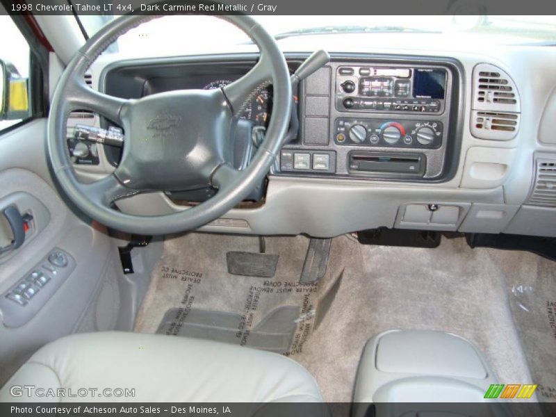 Dark Carmine Red Metallic / Gray 1998 Chevrolet Tahoe LT 4x4