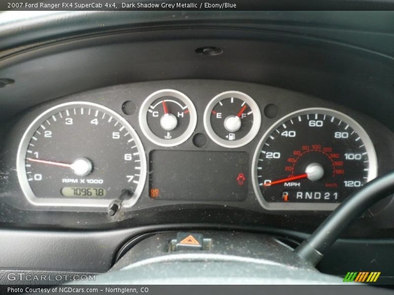Dark Shadow Grey Metallic / Ebony/Blue 2007 Ford Ranger FX4 SuperCab 4x4