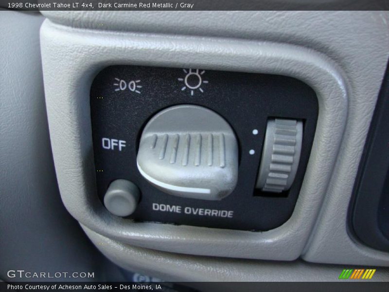 Dark Carmine Red Metallic / Gray 1998 Chevrolet Tahoe LT 4x4