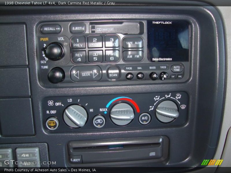 Dark Carmine Red Metallic / Gray 1998 Chevrolet Tahoe LT 4x4