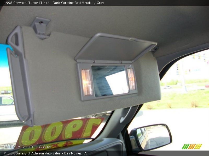 Dark Carmine Red Metallic / Gray 1998 Chevrolet Tahoe LT 4x4