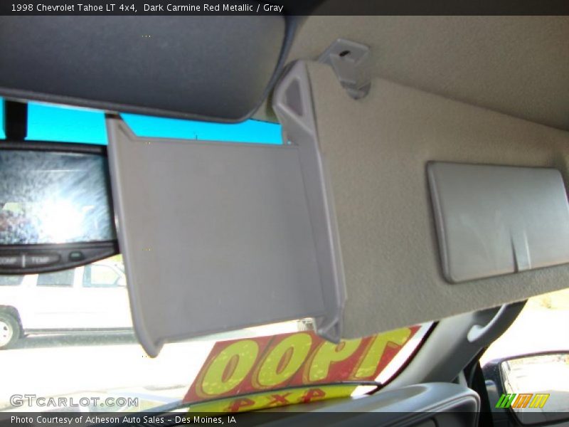 Dark Carmine Red Metallic / Gray 1998 Chevrolet Tahoe LT 4x4