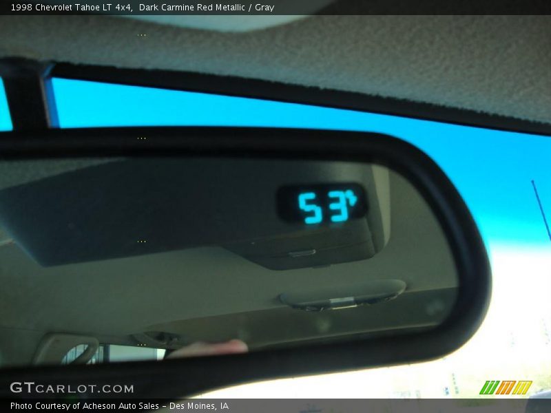 Dark Carmine Red Metallic / Gray 1998 Chevrolet Tahoe LT 4x4