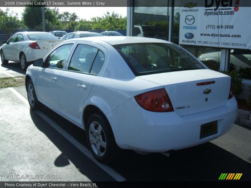 Summit White / Gray 2008 Chevrolet Cobalt LT Sedan
