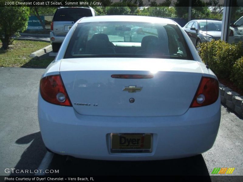 Summit White / Gray 2008 Chevrolet Cobalt LT Sedan