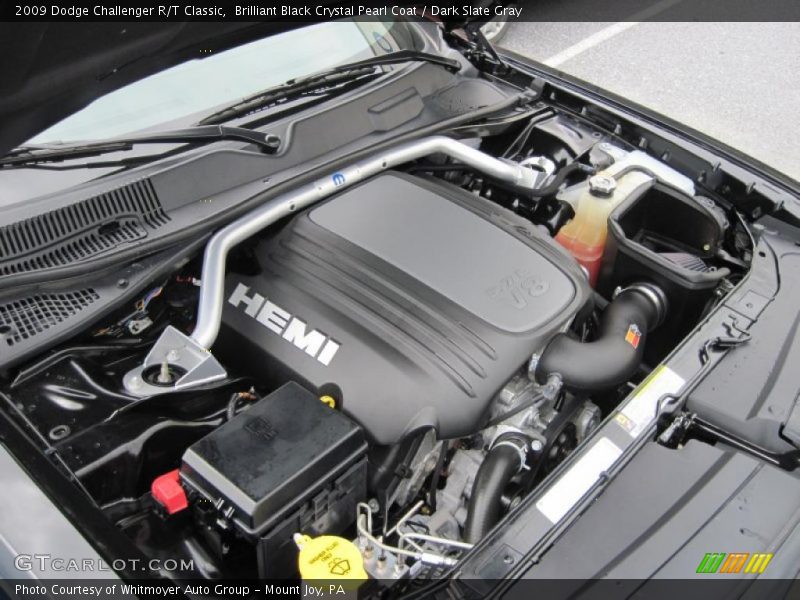 Brilliant Black Crystal Pearl Coat / Dark Slate Gray 2009 Dodge Challenger R/T Classic