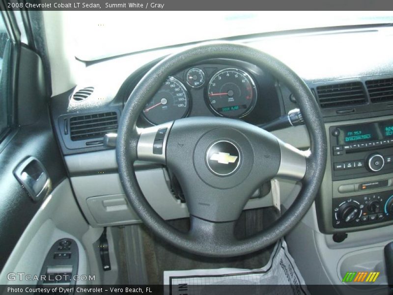 Summit White / Gray 2008 Chevrolet Cobalt LT Sedan
