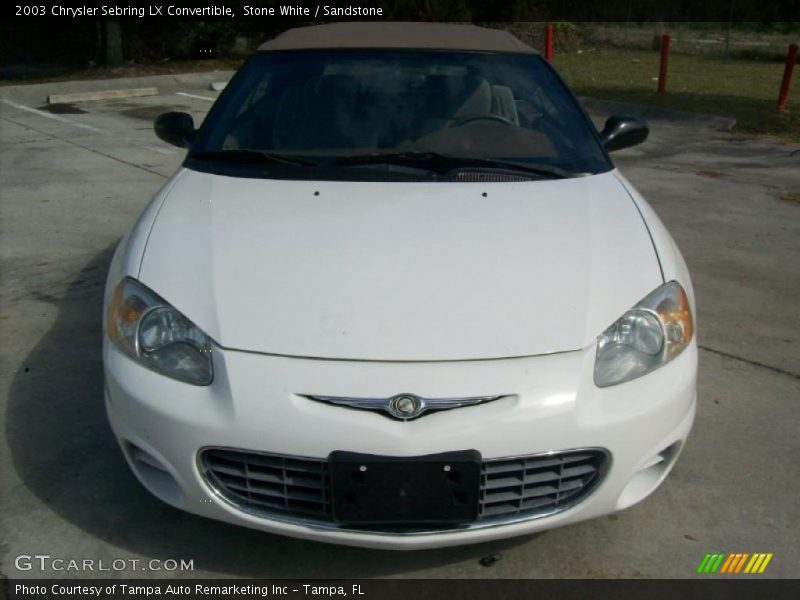 Stone White / Sandstone 2003 Chrysler Sebring LX Convertible
