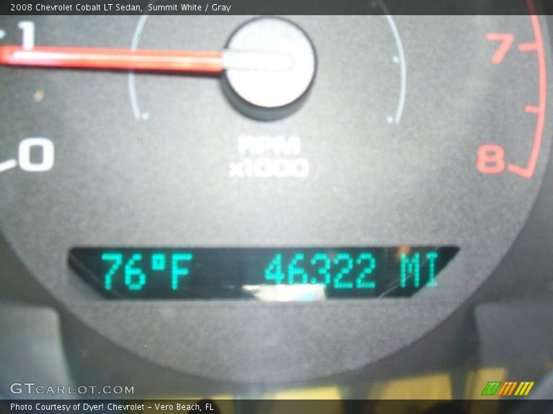 Summit White / Gray 2008 Chevrolet Cobalt LT Sedan