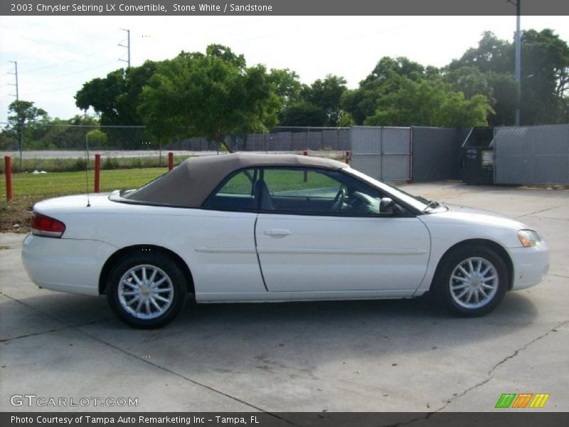 Stone White / Sandstone 2003 Chrysler Sebring LX Convertible