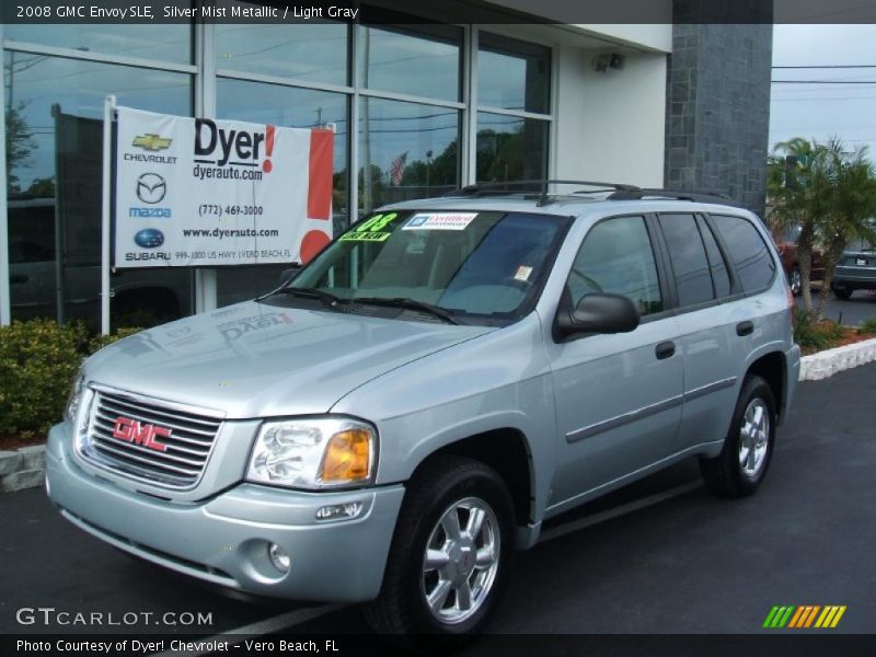 Silver Mist Metallic / Light Gray 2008 GMC Envoy SLE