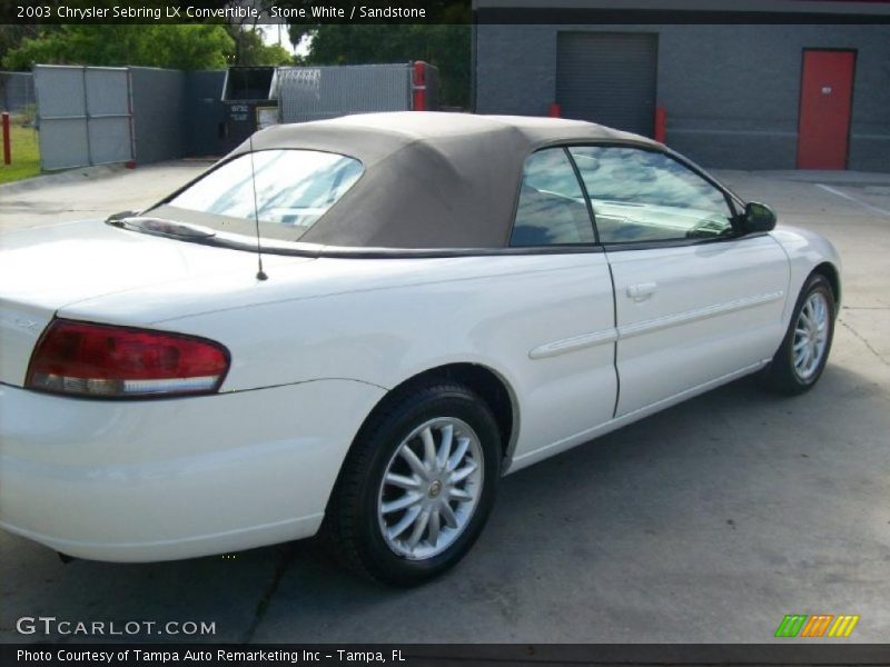 Stone White / Sandstone 2003 Chrysler Sebring LX Convertible