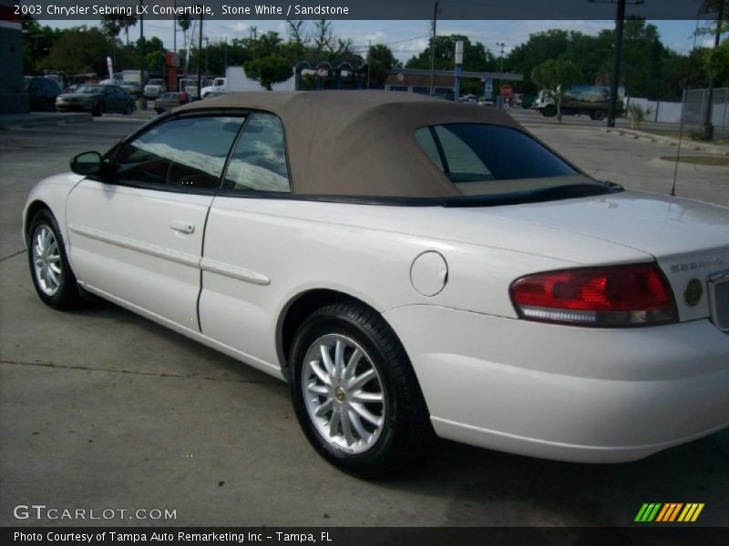 Stone White / Sandstone 2003 Chrysler Sebring LX Convertible