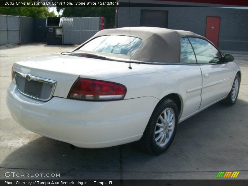 Stone White / Sandstone 2003 Chrysler Sebring LX Convertible