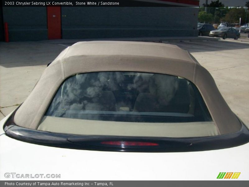 Stone White / Sandstone 2003 Chrysler Sebring LX Convertible