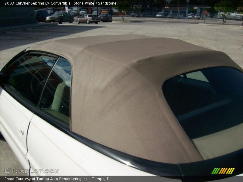 Stone White / Sandstone 2003 Chrysler Sebring LX Convertible